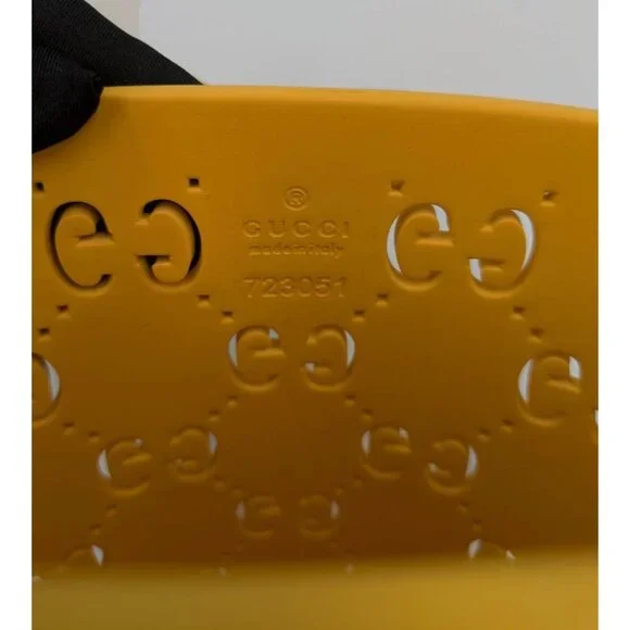 Gucci Kids GG Supreme Perforated Bucket Bag Yellow 723051